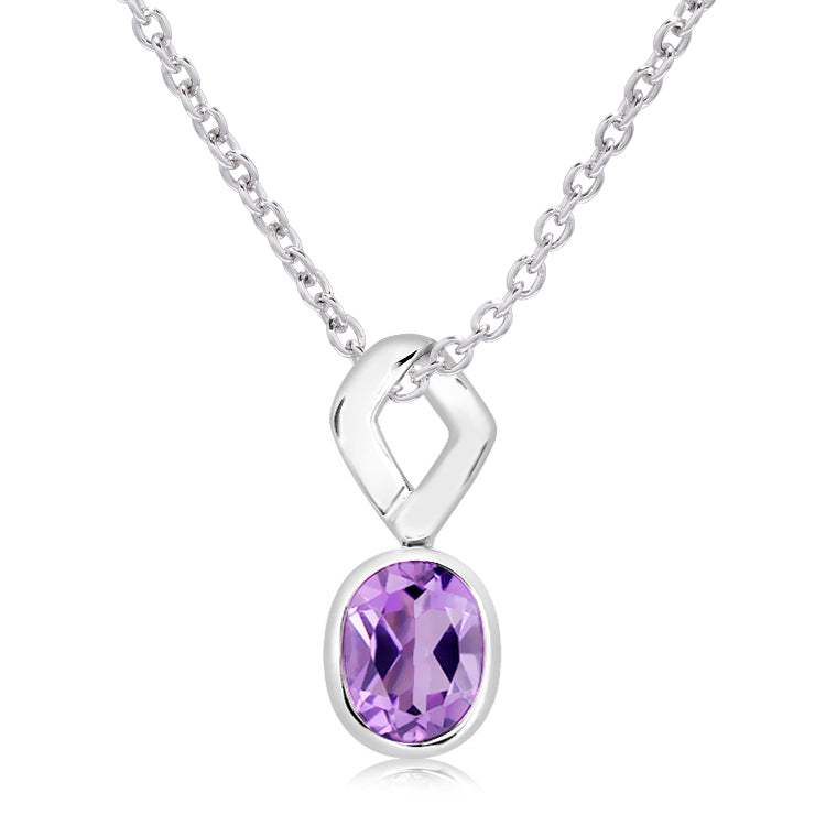 Silver and Amethyst pendant