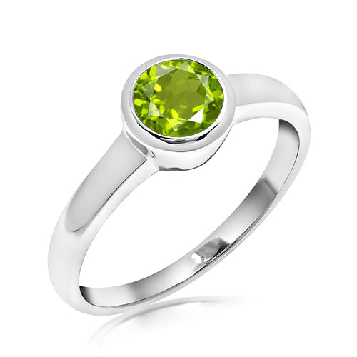 Silver and Peridot ring