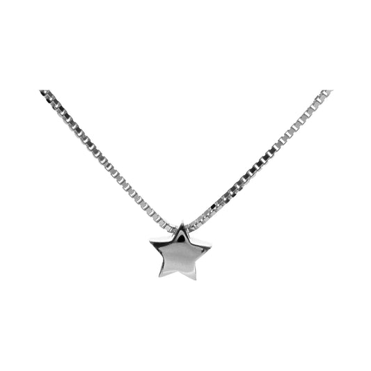 Silver star pendant.