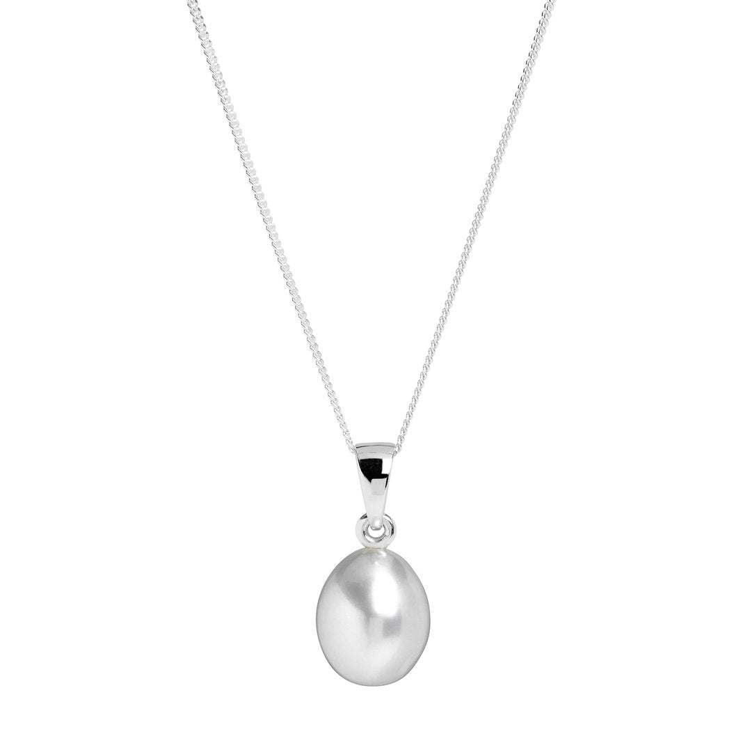 Grey freshwater pearl pendant