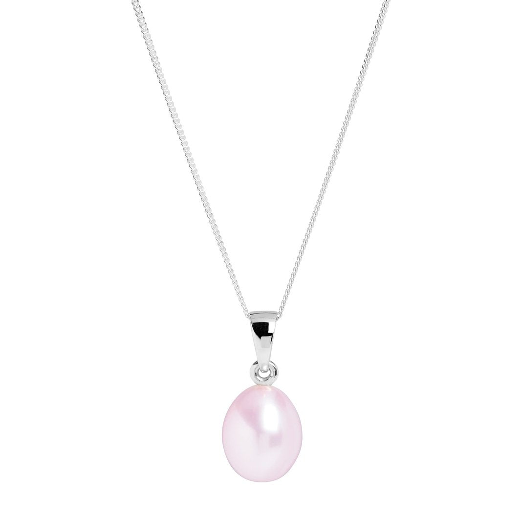 Pink freshwater pearl pendant