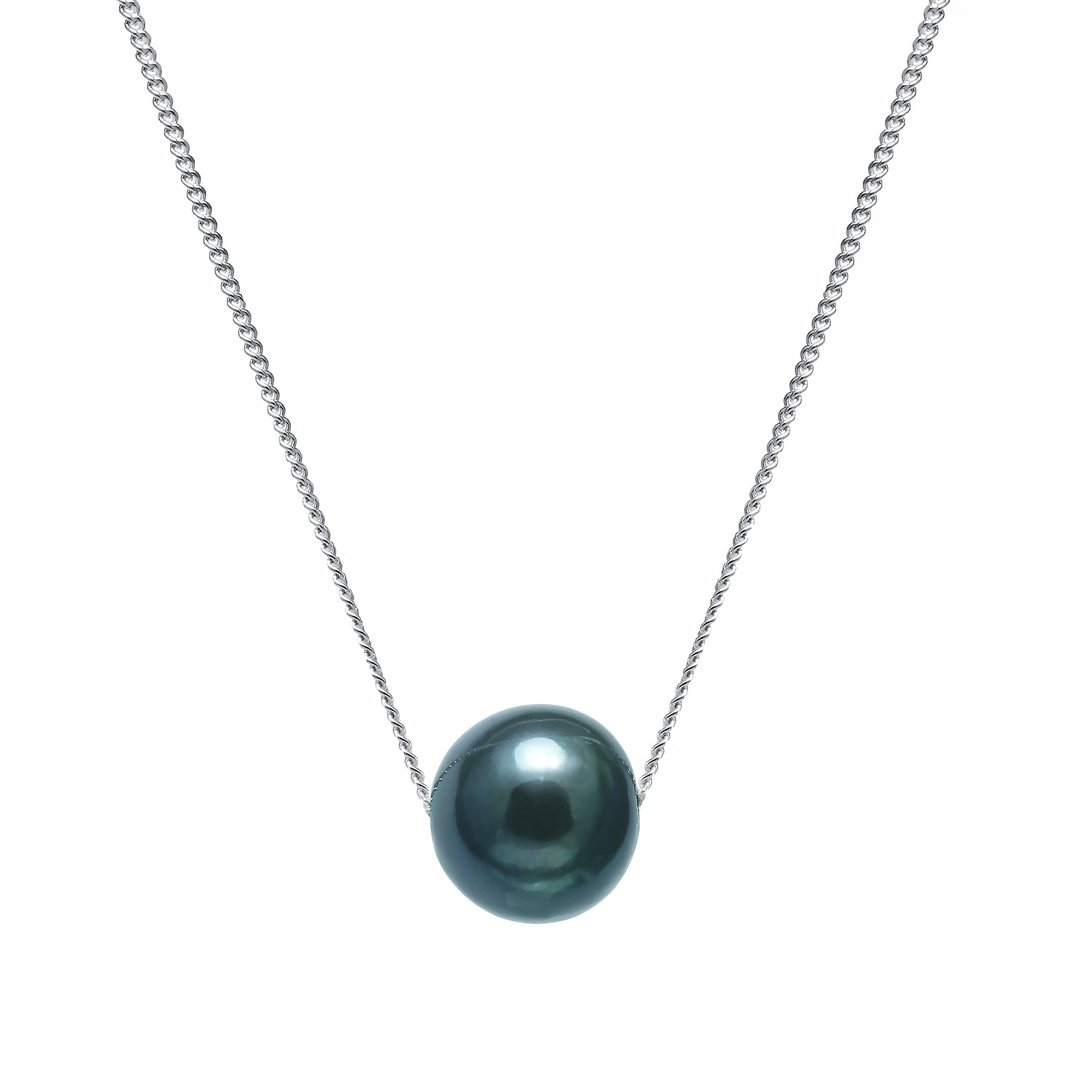 black round freshwater pearl pendant