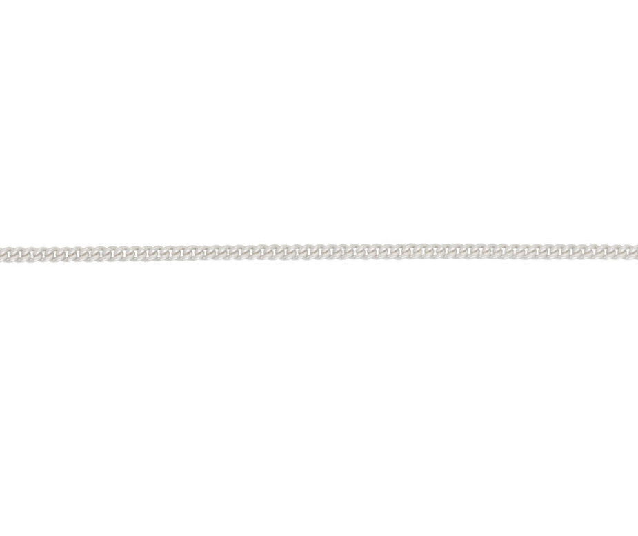 Silver Curb chain 20"