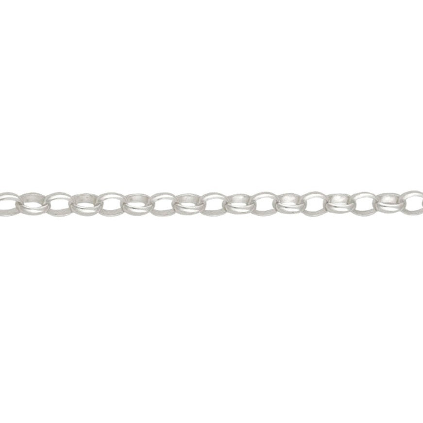 Silver oval belcher bracelet