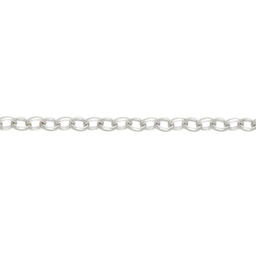 Silver oval belcher bracelet