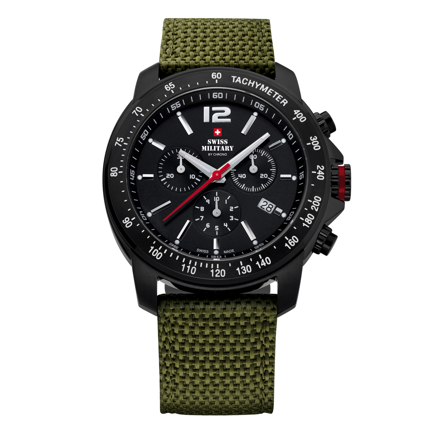 Swiss Military Army Style Chronograph Watch