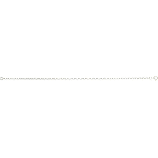 Silver maxibel filed bracelet.