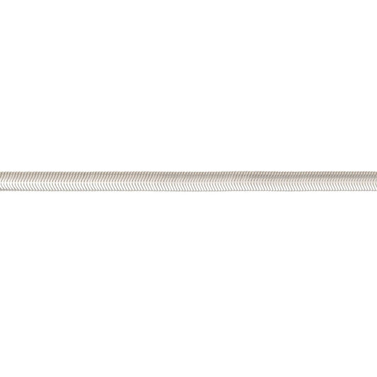 Silver flat snake chain bracelet.