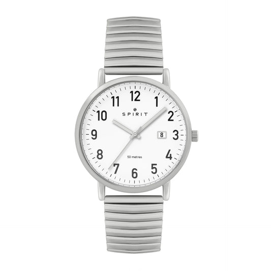 Gents Spirit White Dial Expander Watch