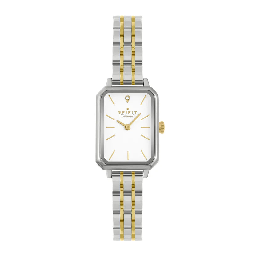 Ladies Spirit Diamond Dial Two Tone Bracelet Watch