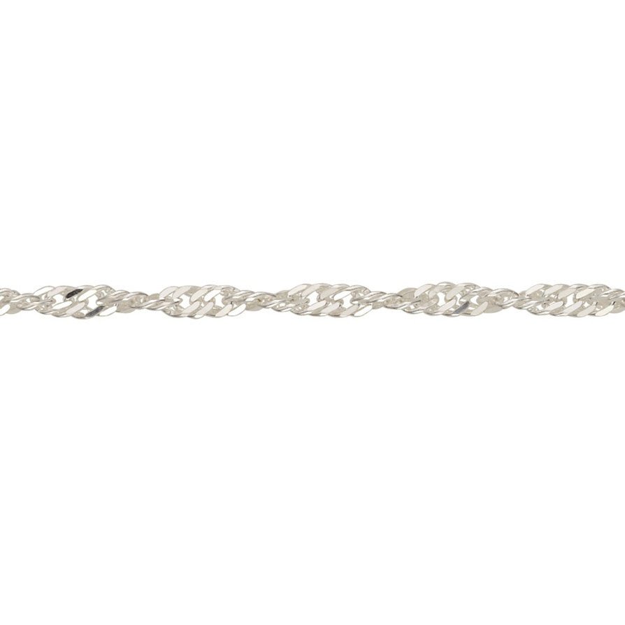 silver twisted curb chain