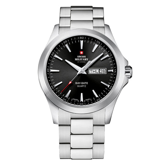 Swiss Military day date military style field Watch