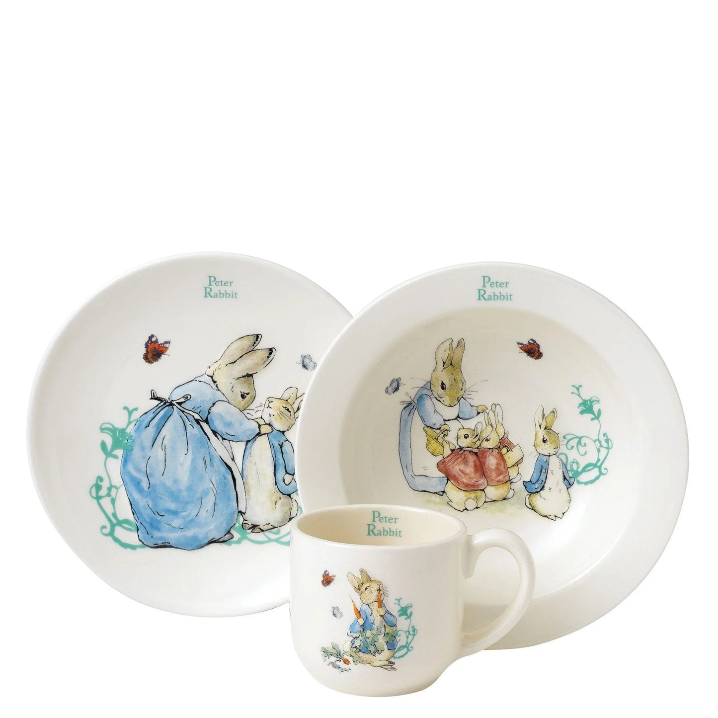 Peter Rabbit Three-Piece Nursery Set by Beatrix Potter