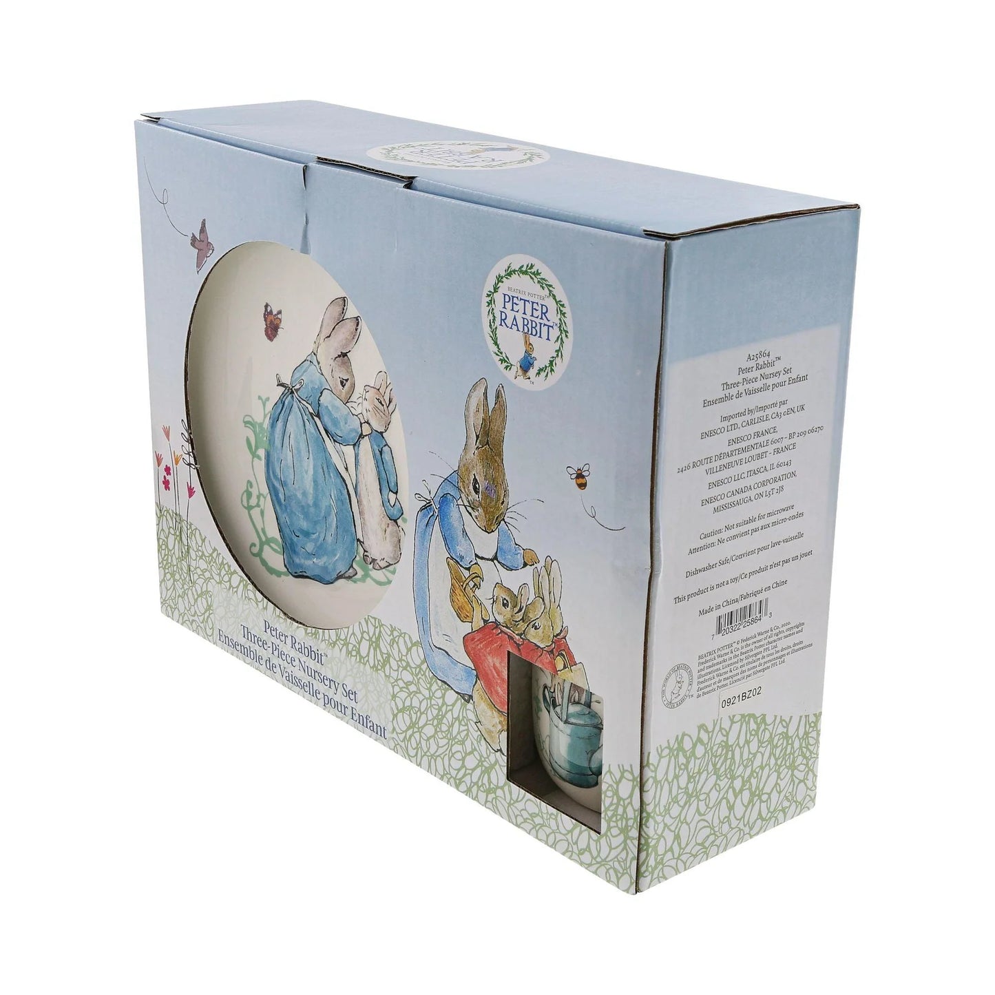 Peter Rabbit Three-Piece Nursery Set by Beatrix Potter