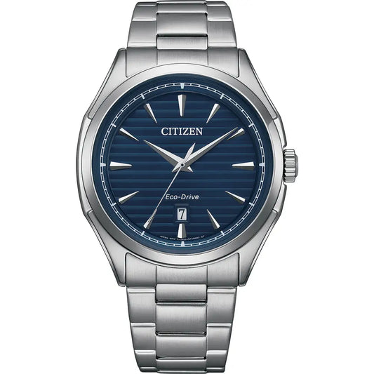 GENTS CITIZEN ECO-DRIVE BRACELET WATCH.