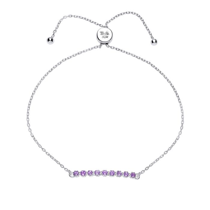 Laura Ashley Silver and Amethyst bracelet