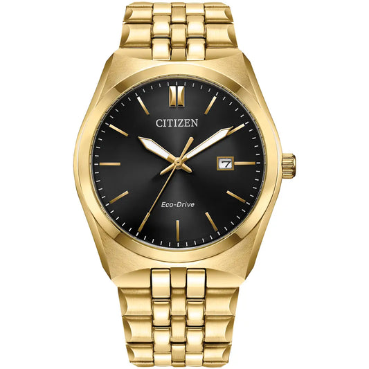 GENTS CITIZEN ECO-DRIVE BRACELET WATCH.
