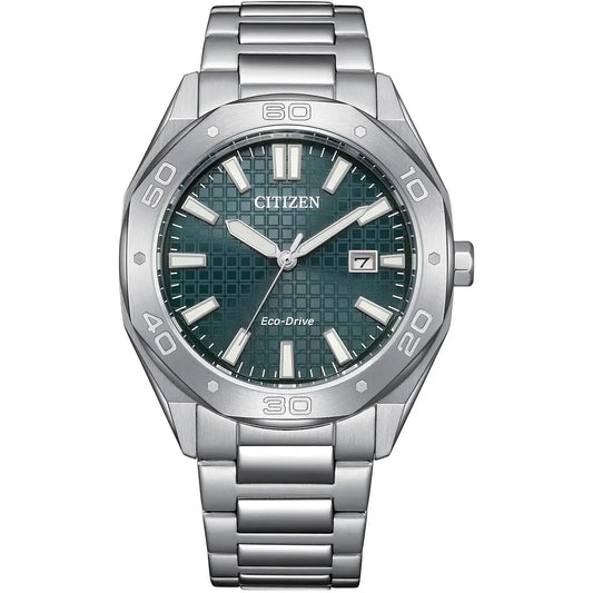 GENTS CITIZEN ECO-DRIVE BRACELET WATCH.