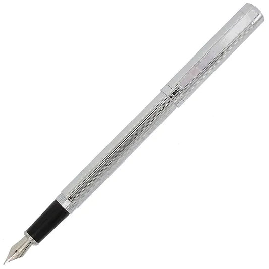 Status Silver patterned fountian pen