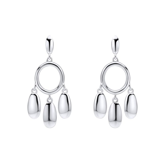 Silver Drop Earrings