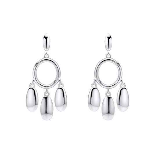 Silver Drop Earrings