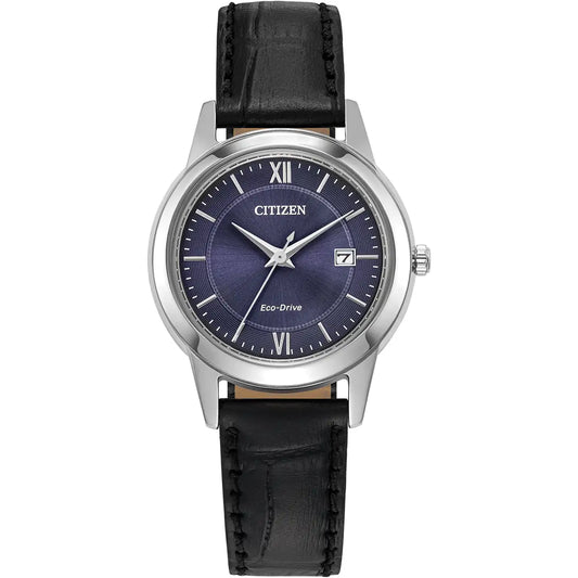 LADIES CITIZEN ECO-DRIVE STRAP WATCH.
