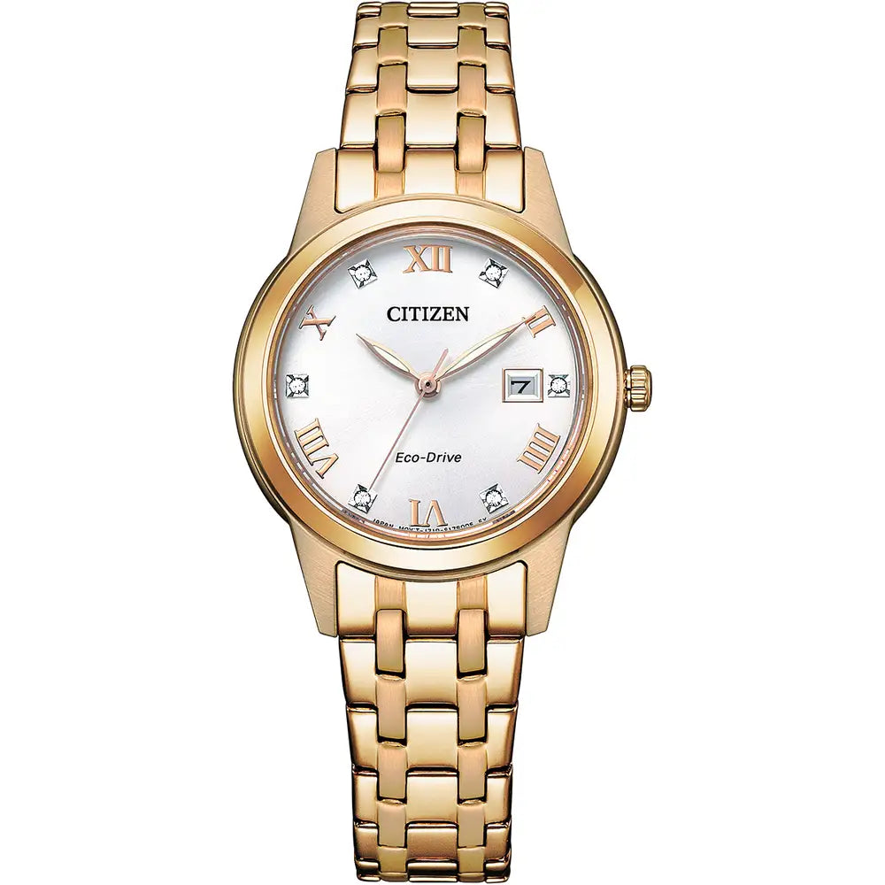 Ladies Citizen Eco-Drive Silhouette Crystal watch.