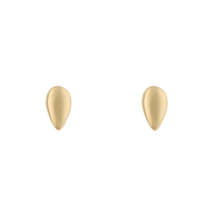 9ct Gold tear drop stud earrings