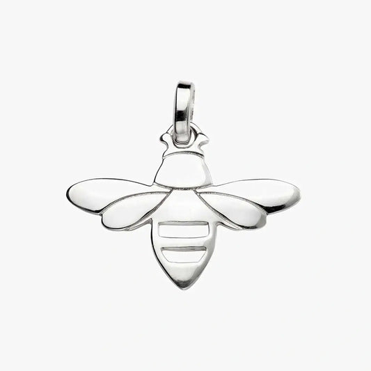 Silver bee pendant