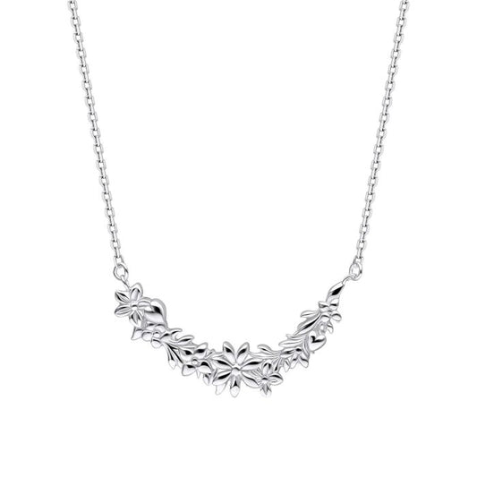 Laura Ashley Silver Floral Necklace