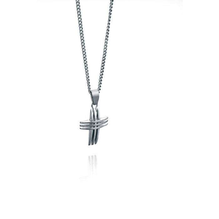 Gents Stainless Steel Cross Pendant