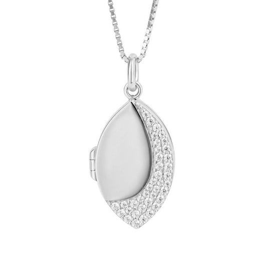 Fiorelli silver and cubic zirconia locket