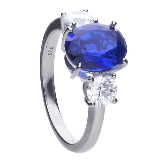 Diamonfire Silver and Cubic Zirconia Trilogy ring.