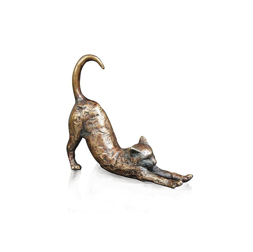 “Cat Stretching” Bronze
