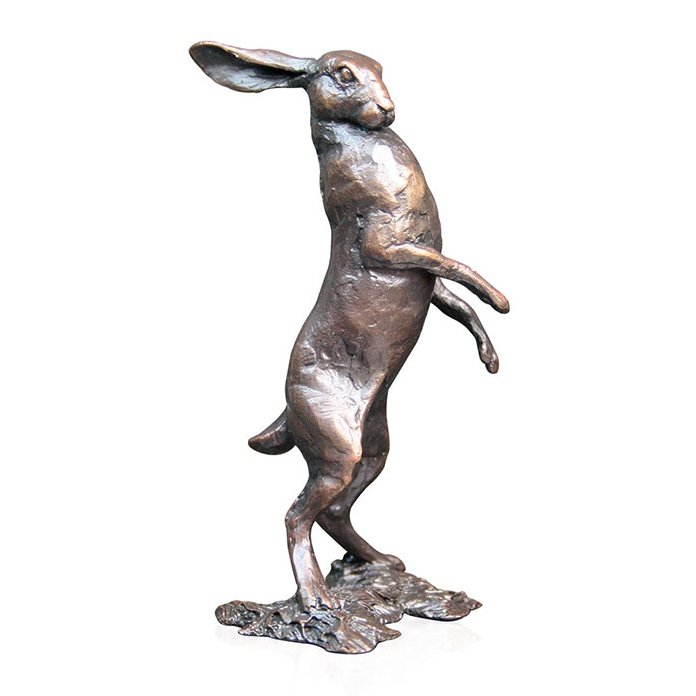 Small Hare Standing Bronze