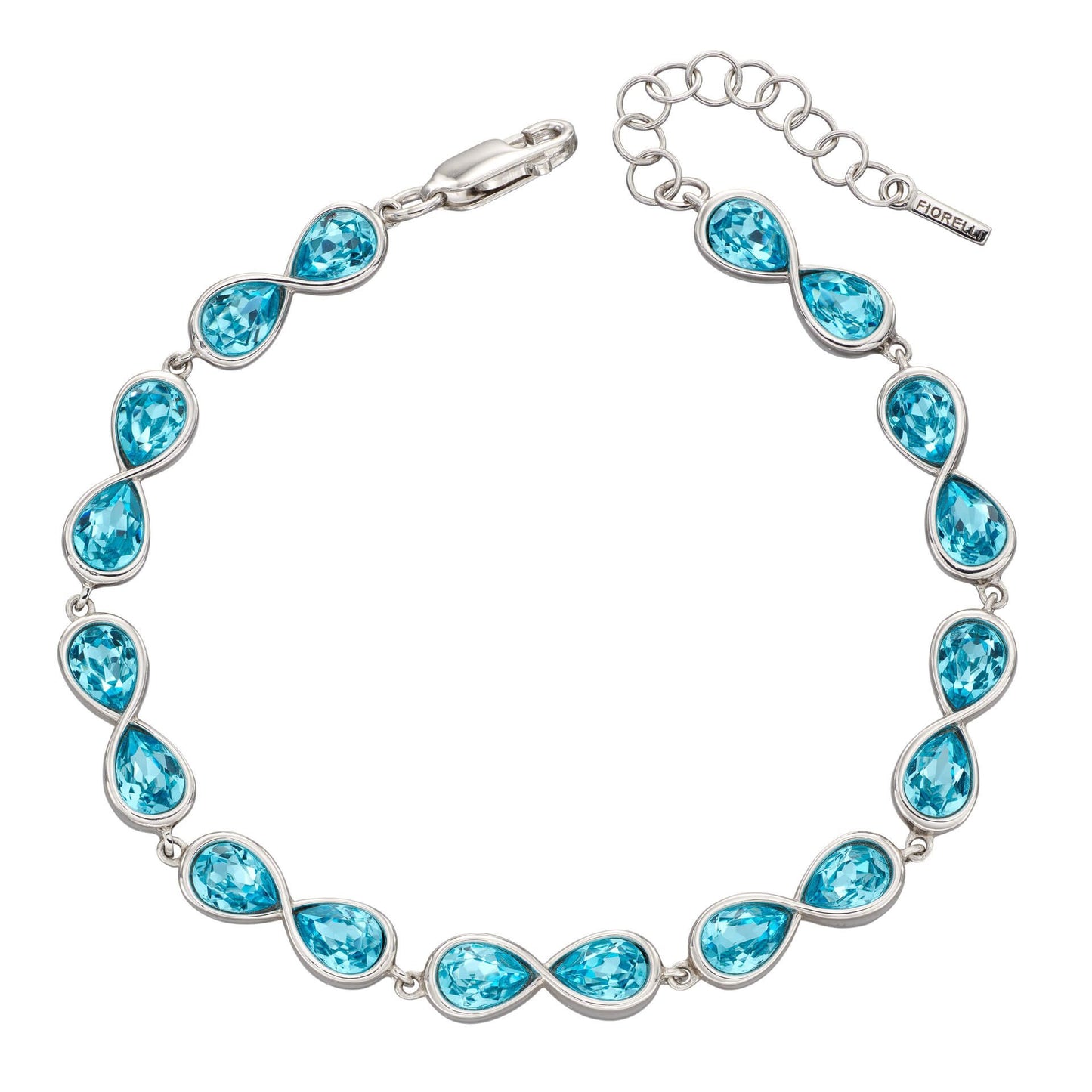 Fiorelli silver and blue crystal bracelet