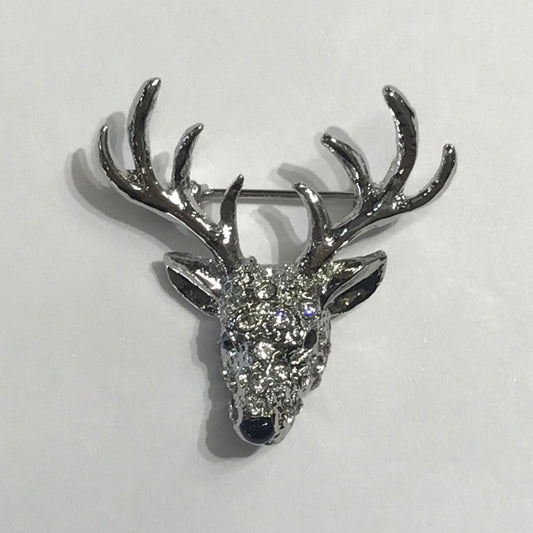 Stag head brooch