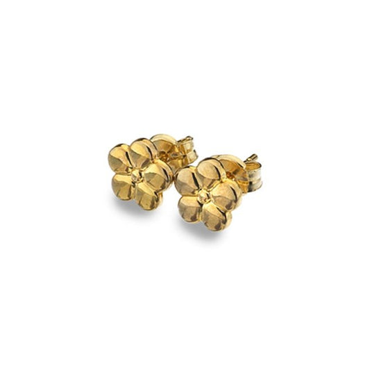 9CT Gold flower stud earrings