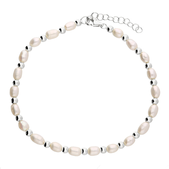 Silver and Freshwater Pearl Bracelet