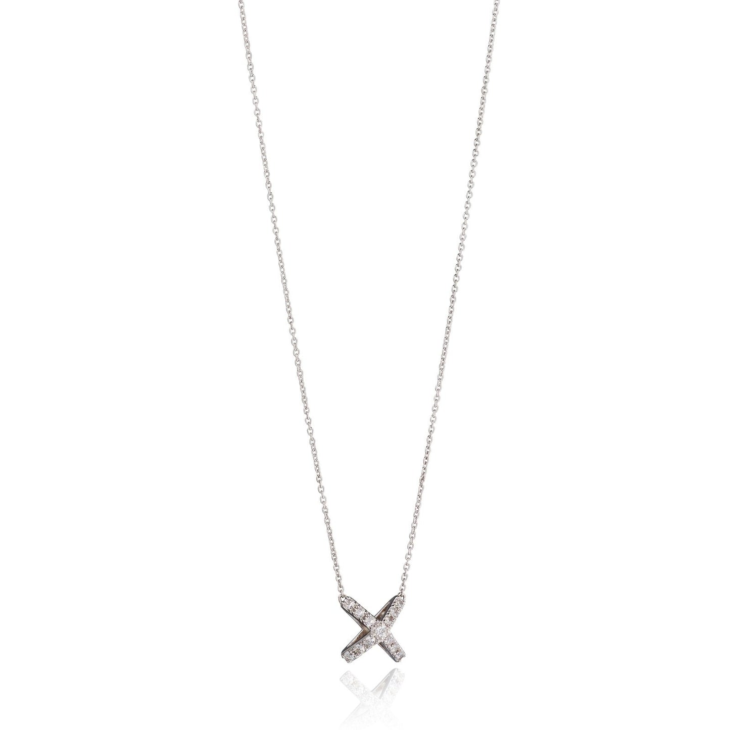 Fiorelli Silver & Cubic Zirconia cross pendant