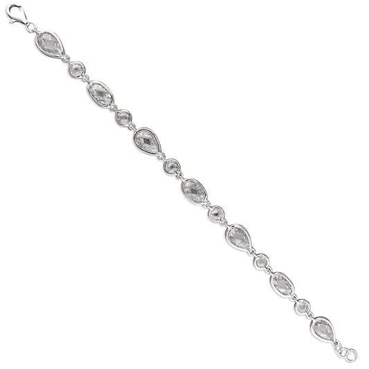 Silver and Cubic Zirconia Bracelet
