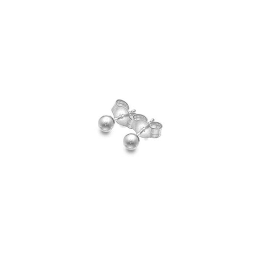 Silver 3MM ball stud earrings