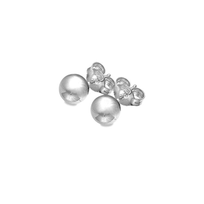 Silver 7MM ball stud earrings