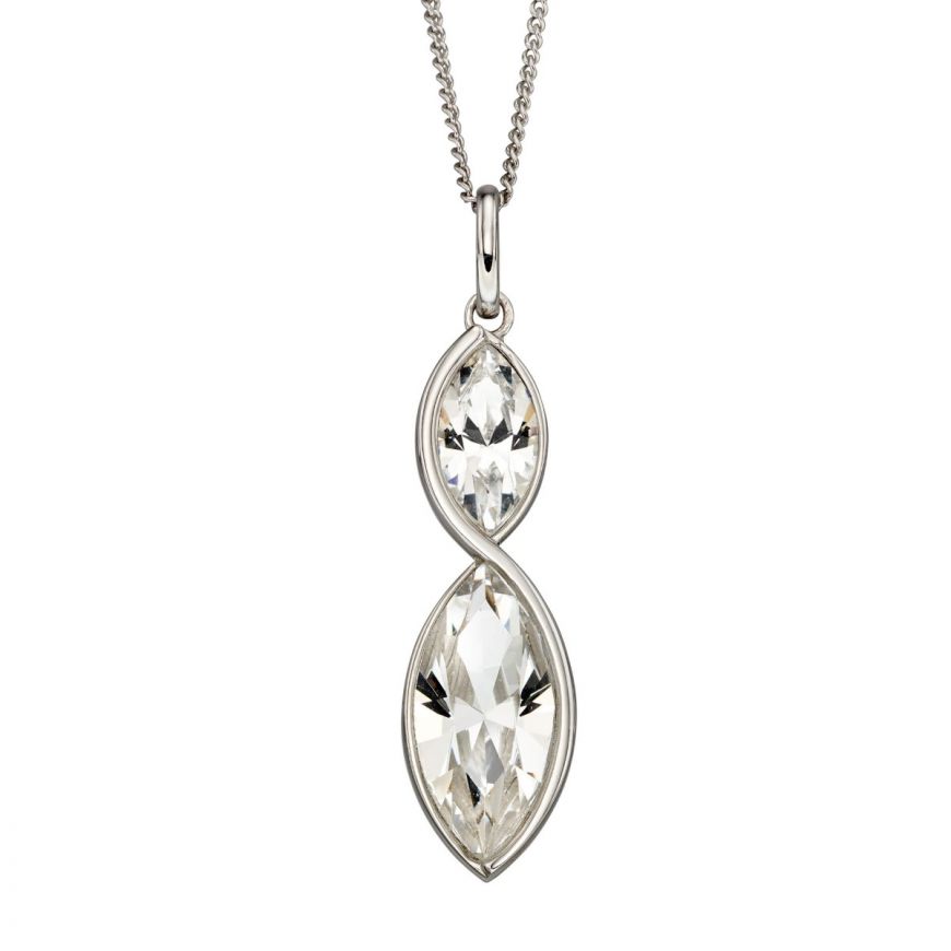 Fiorelli Silver And Crystal infinity Pendant